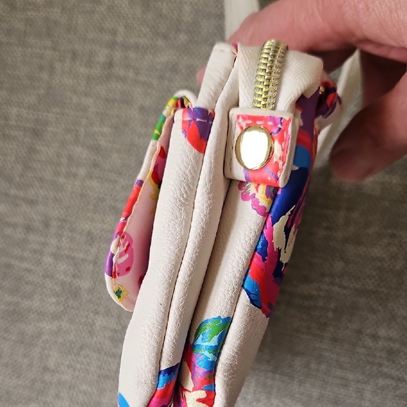 Betsey Johnson Cream and Multicolor Floral Crossbody Bag - Picture 7 of 14